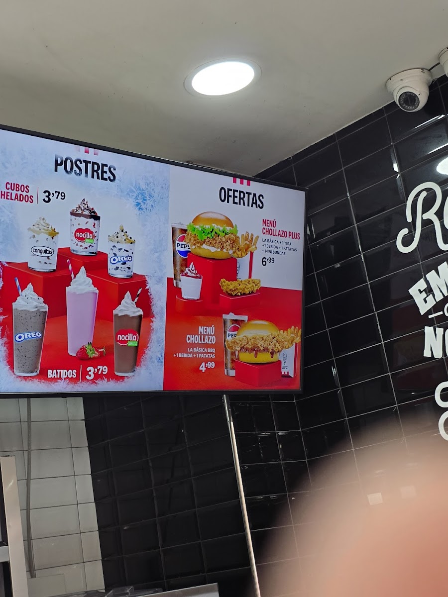 KFC Photo Menu 4