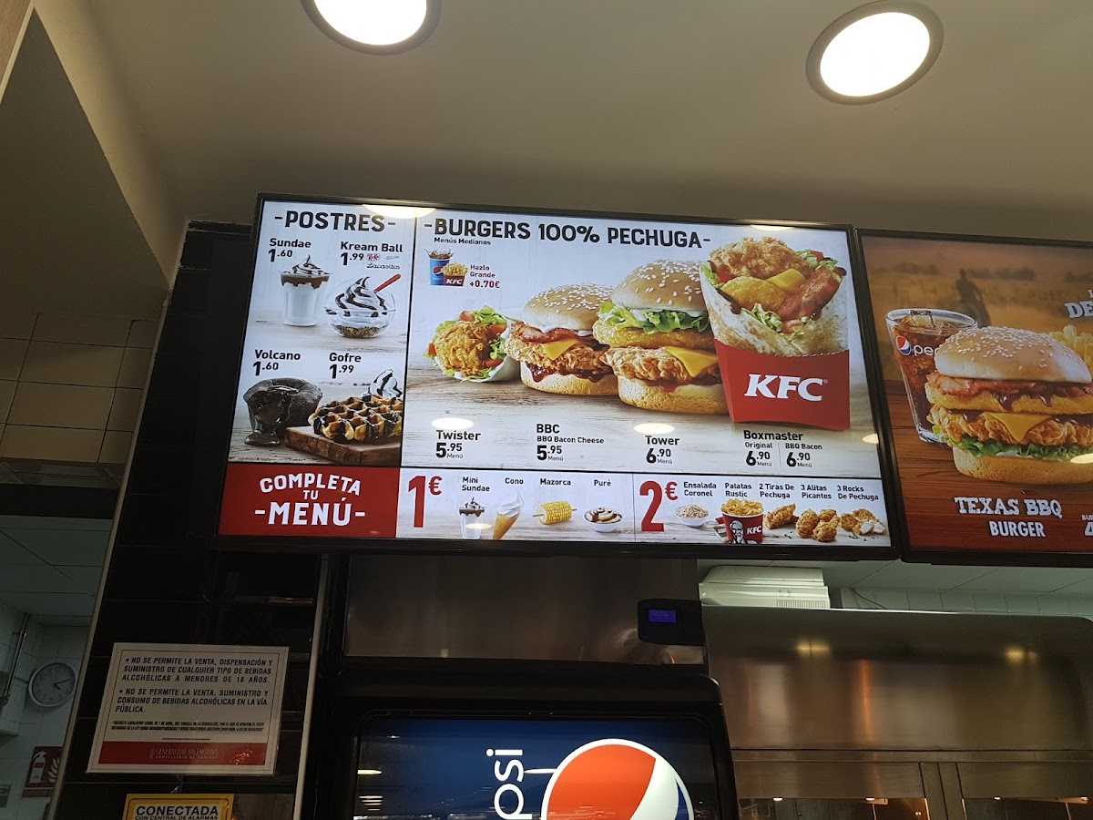 KFC Photo Menu 7