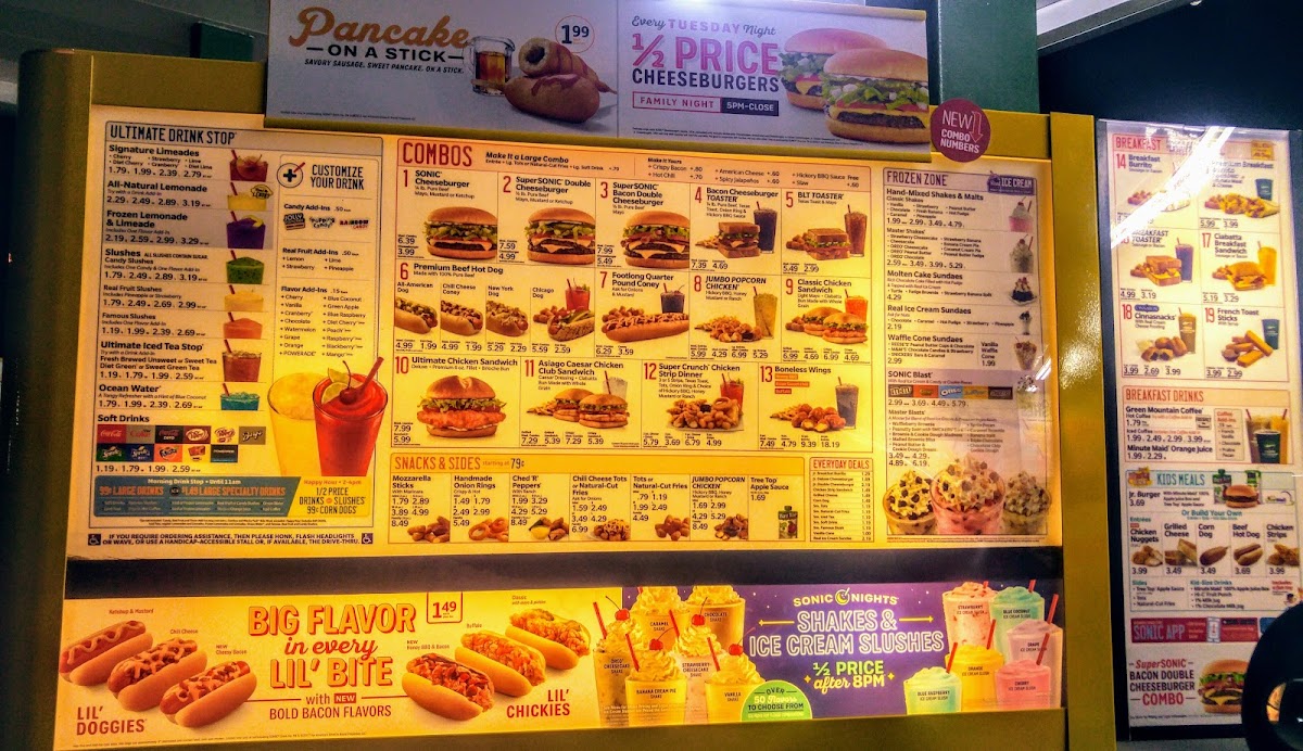 Sonic Drive-In Photo Menu 4