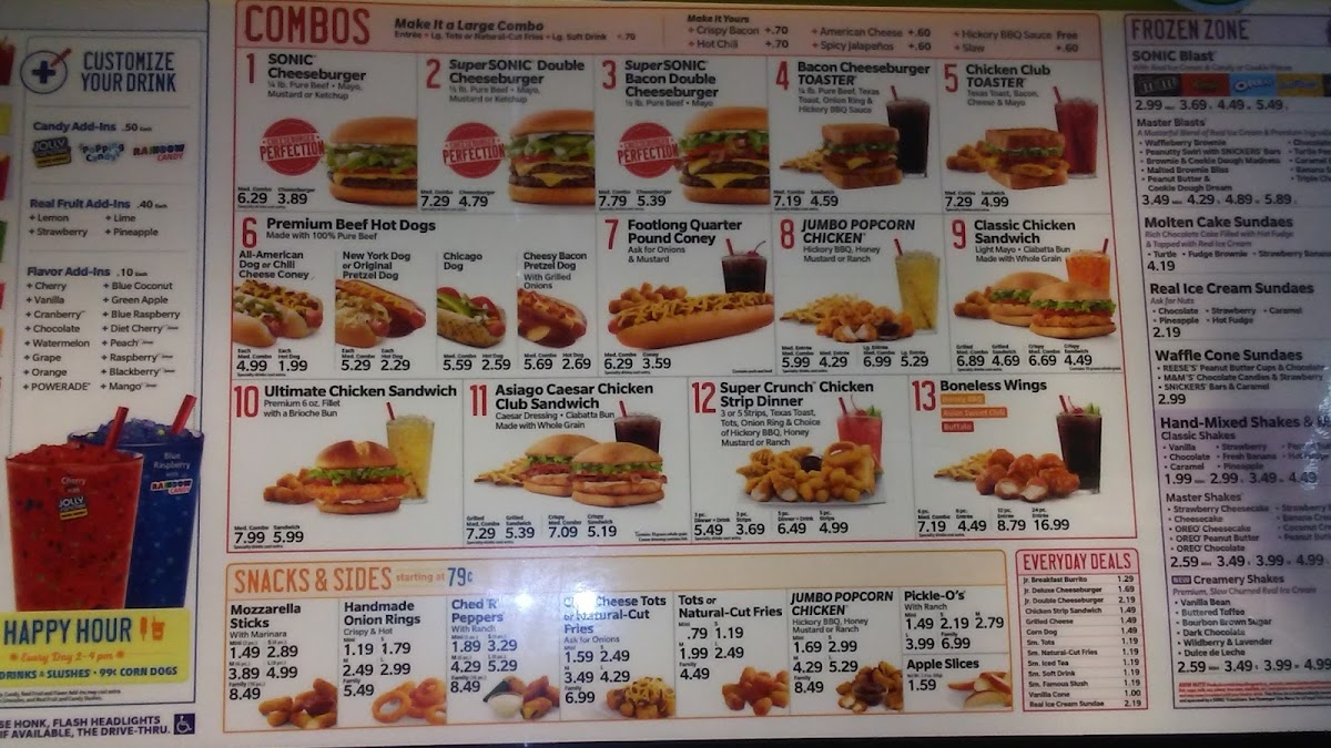 Sonic Drive-In Photo Menu 5