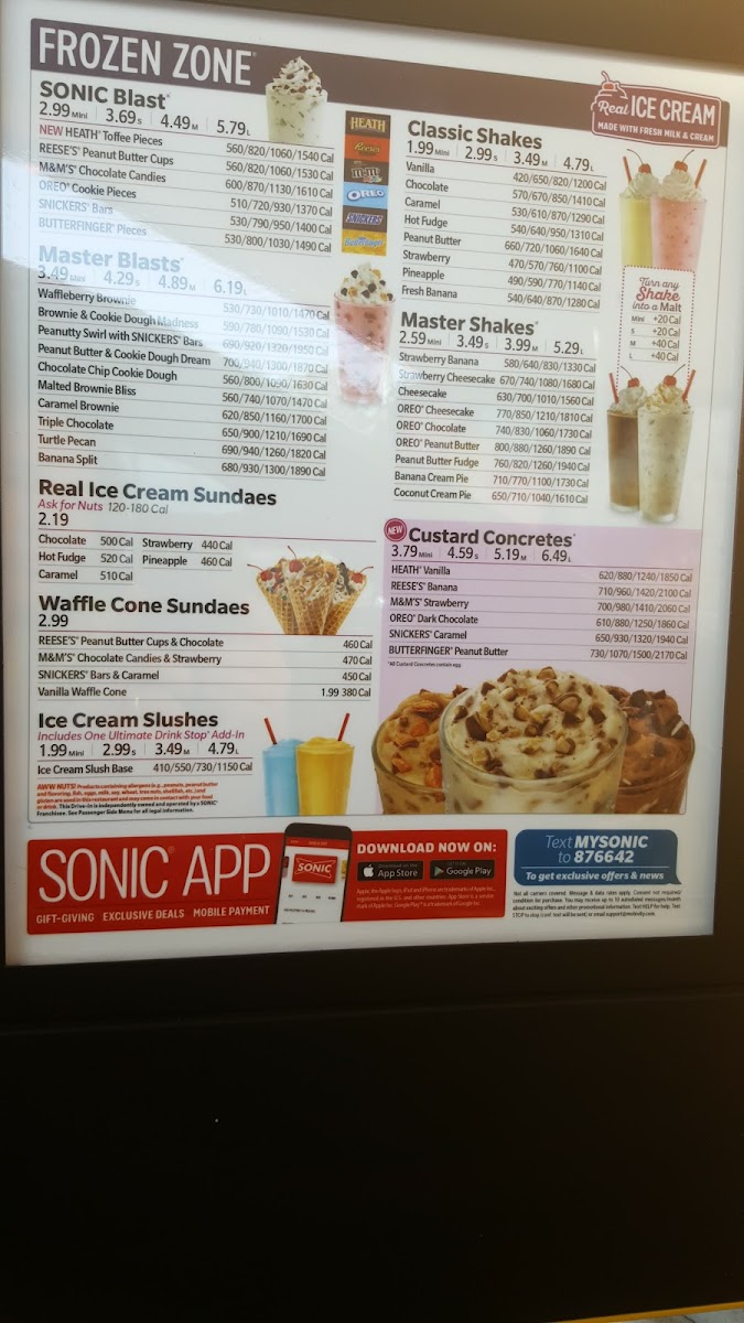 Sonic Drive-In Photo Menu 9