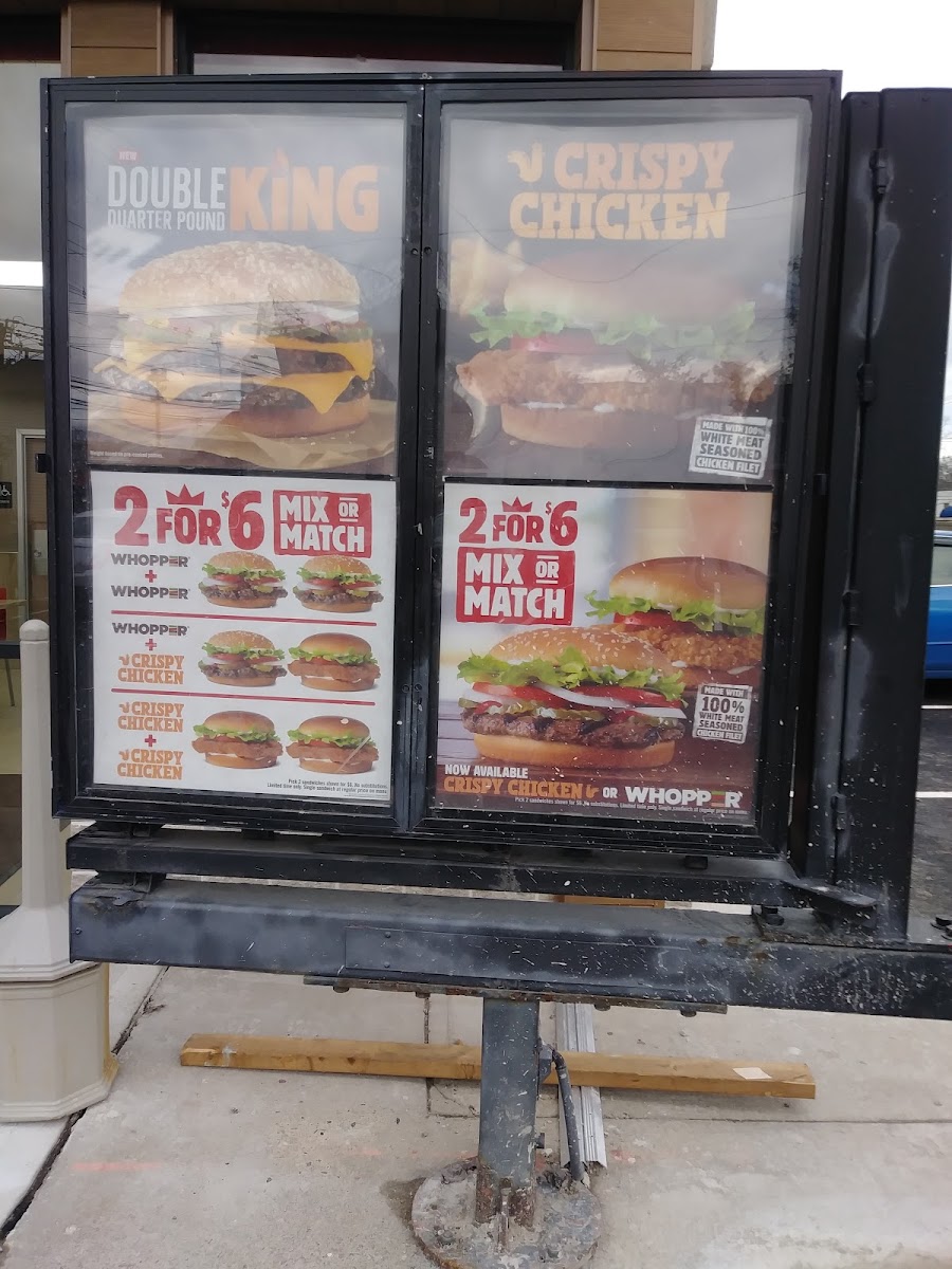 Burger King Photo Menu 1
