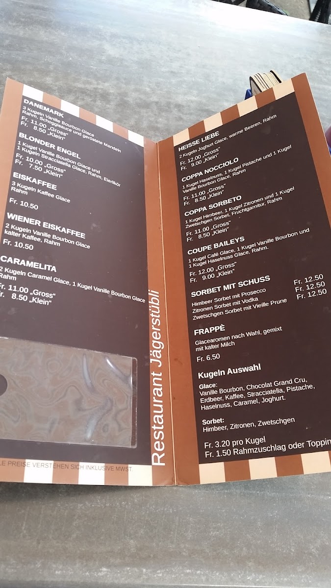 Restaurant Jägerstübli Photo Menu 2