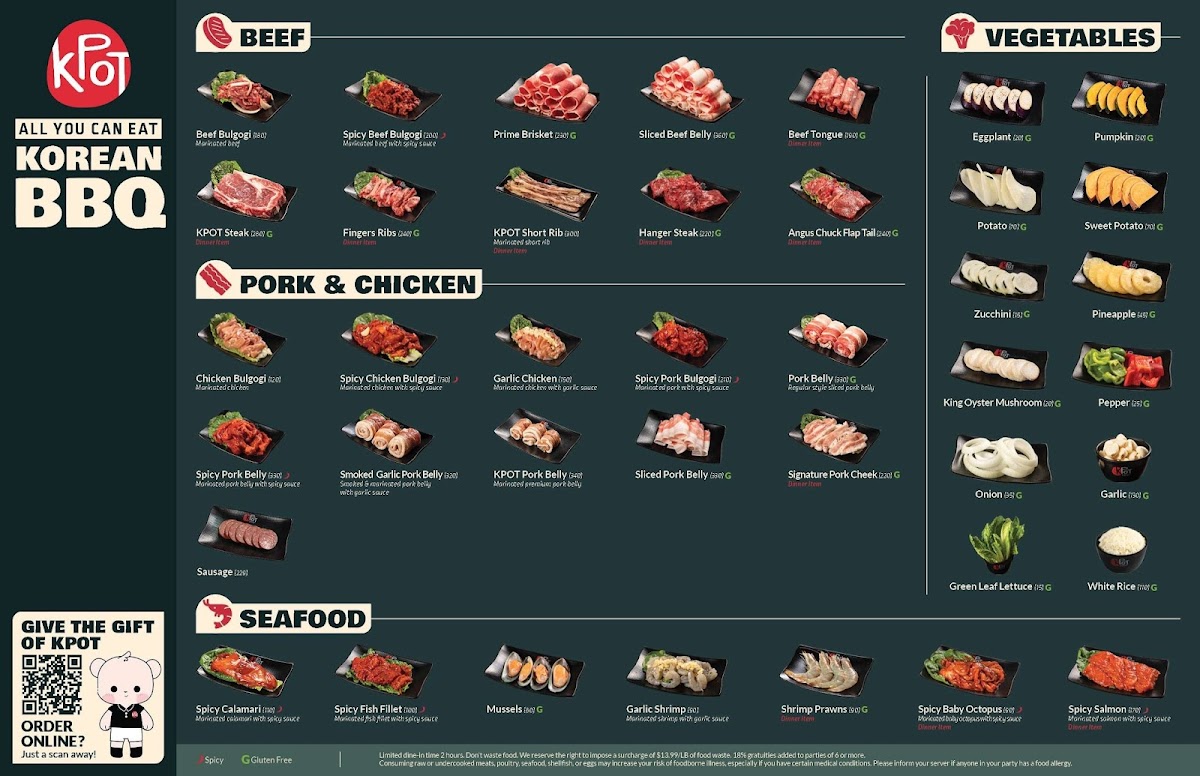 KPOT Korean BBQ & Hot Pot Photo Menu 2