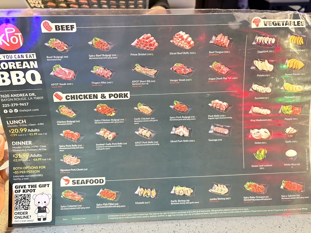 KPOT Korean BBQ & Hot Pot Photo Menu 4