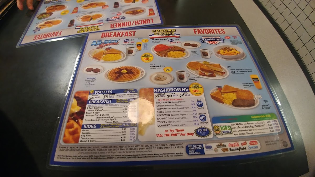 Waffle House Photo Menu 5