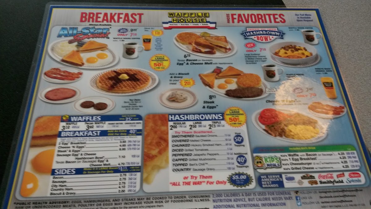 Waffle House Photo Menu 6