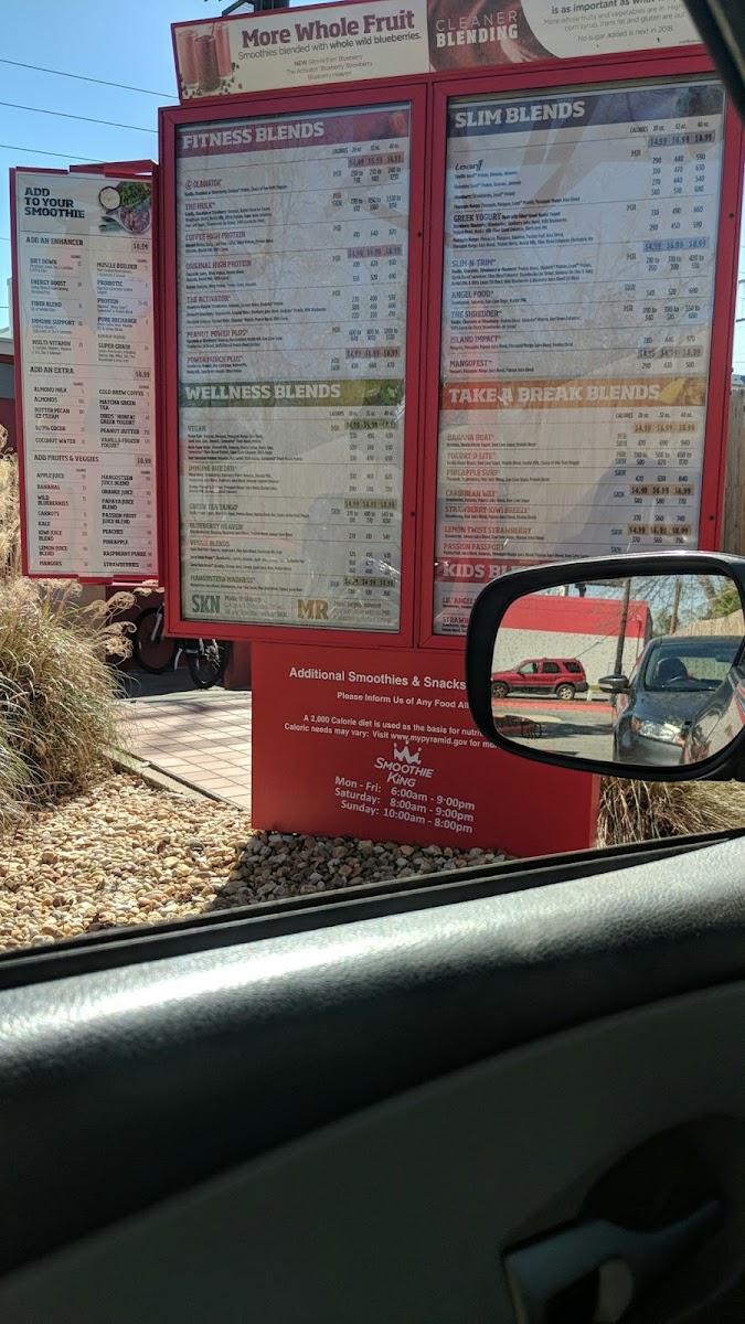 Smoothie King Photo Menu 1