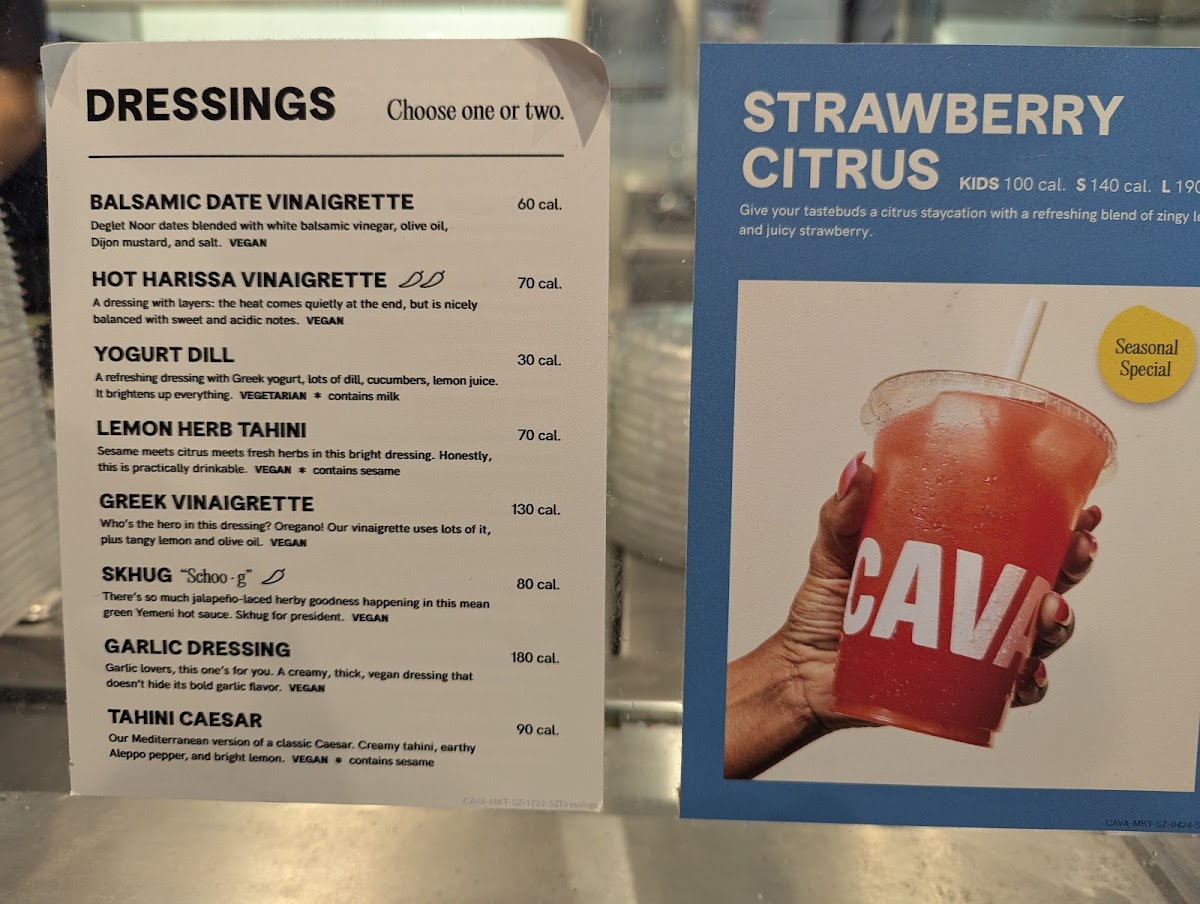CAVA Photo Menu 3