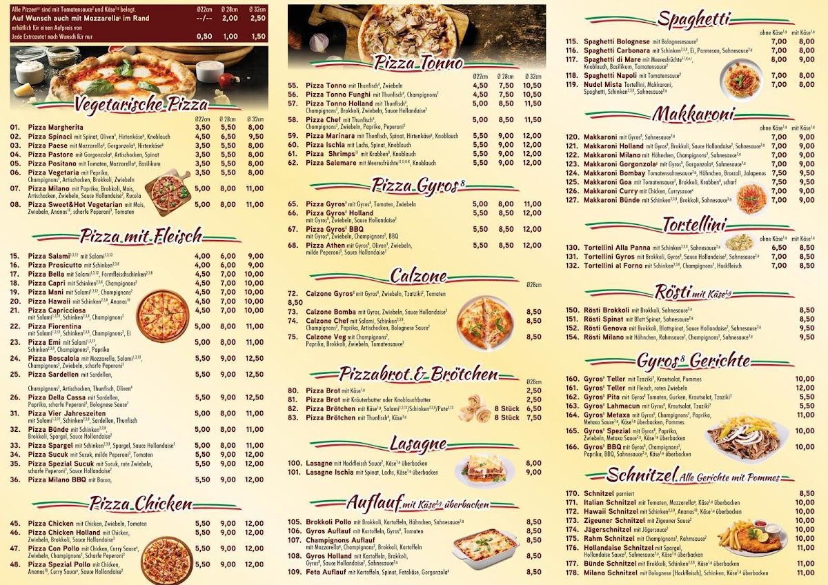 Pizzeria Milano Photo Menu 1
