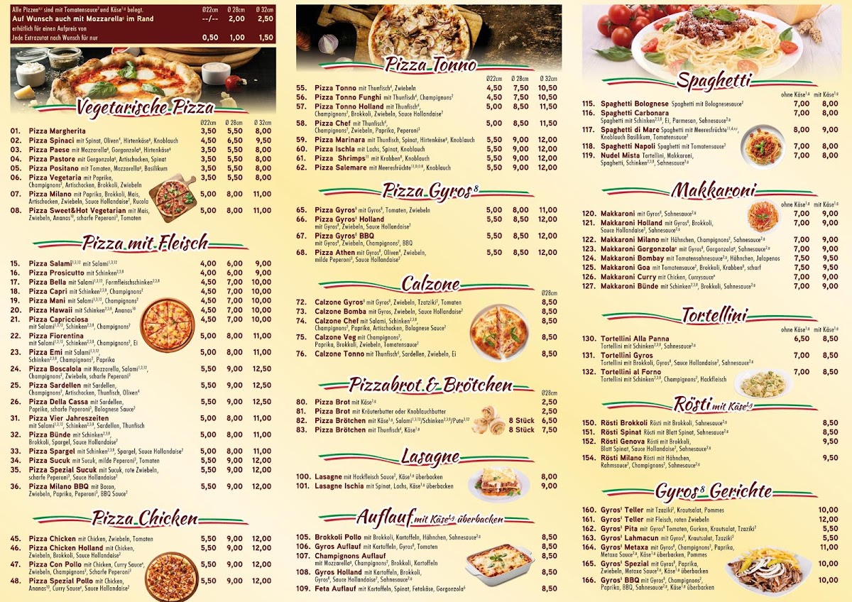 Pizzeria Milano Photo Menu 2