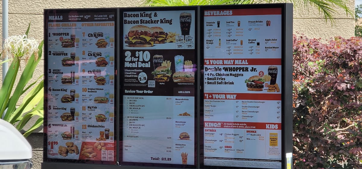 Burger King Photo Menu 2