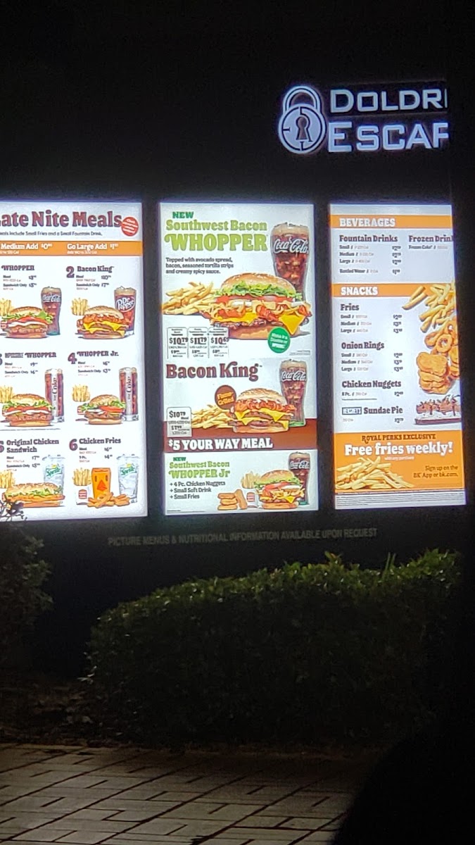 Burger King Photo Menu 5