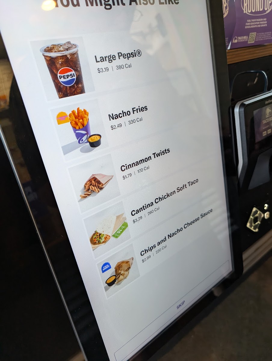 Taco Bell Photo Menu 1