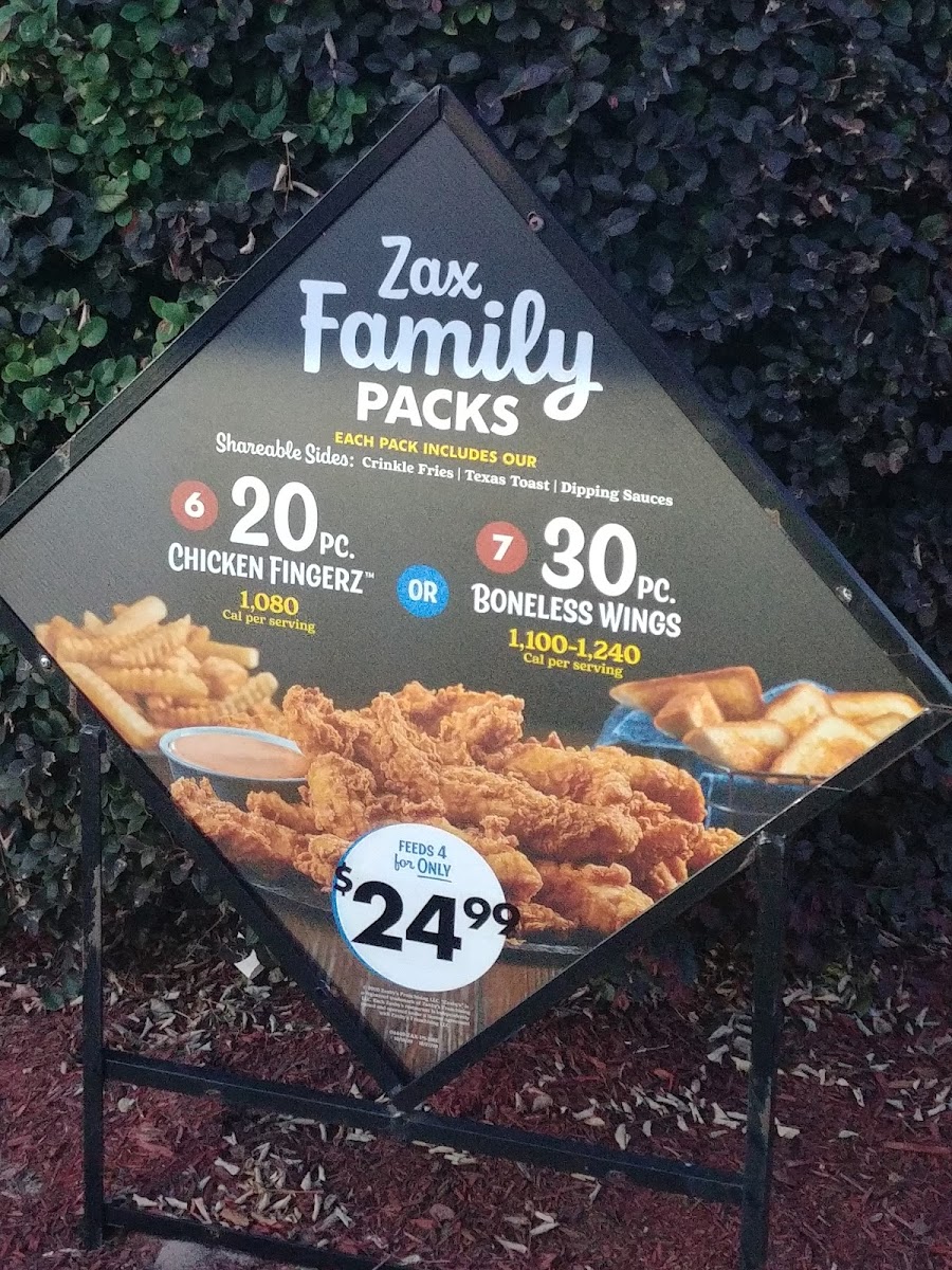 Zaxby's Chicken Fingers & Buffalo Wings Photo Menu 4