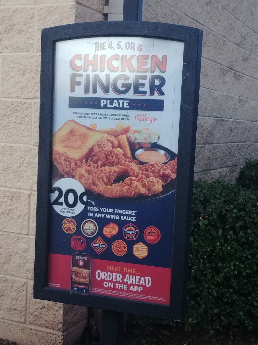 Zaxby's Chicken Fingers & Buffalo Wings Photo Menu 7