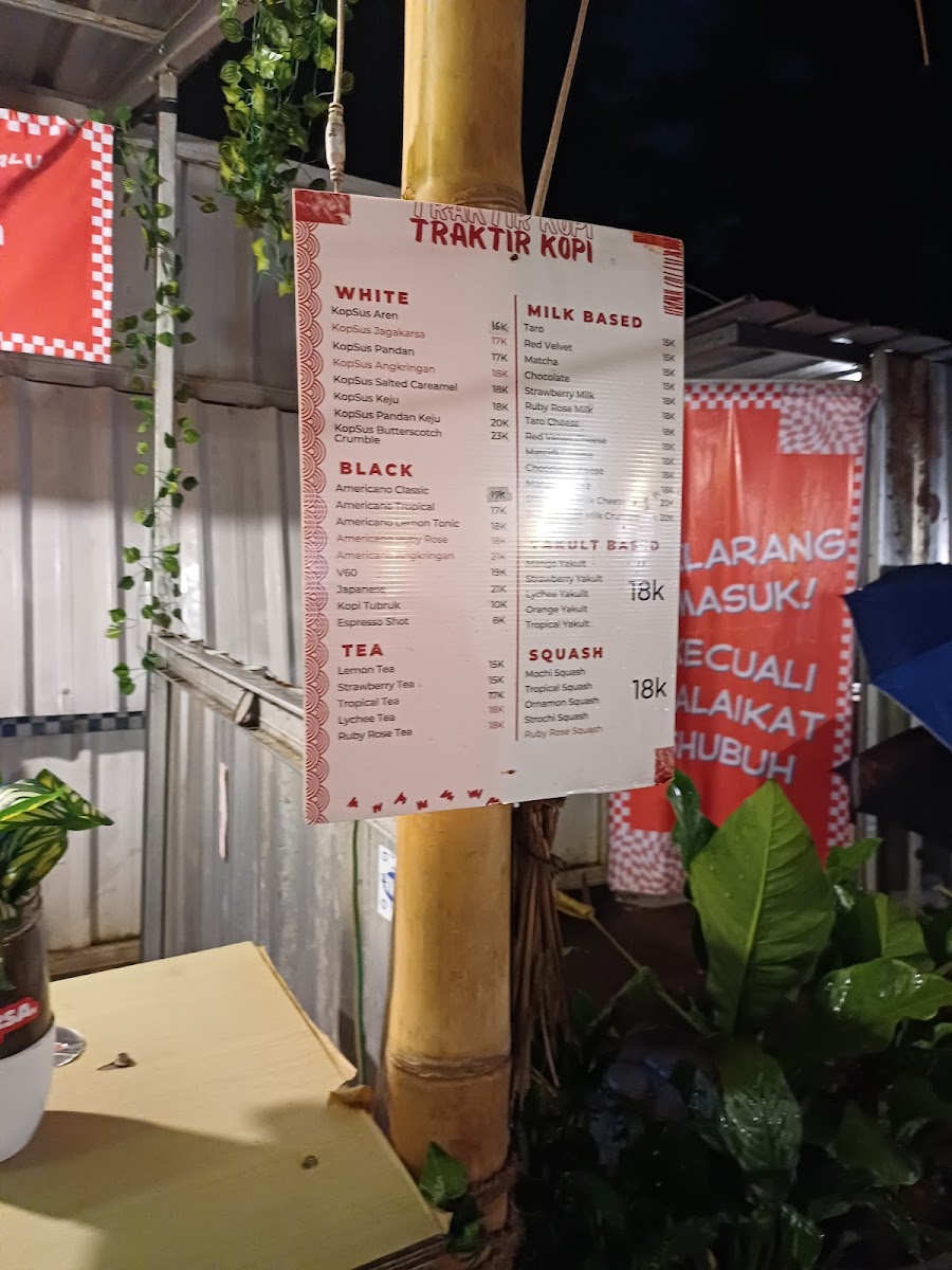 Traktir Kopi Photo Menu 1