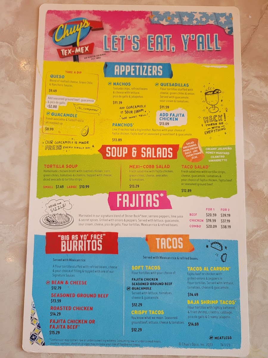 Chuy's Photo Menu 8