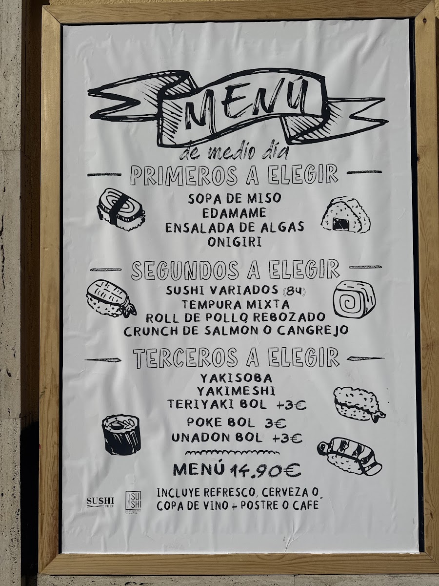 Sushi Chef Photo Menu 3