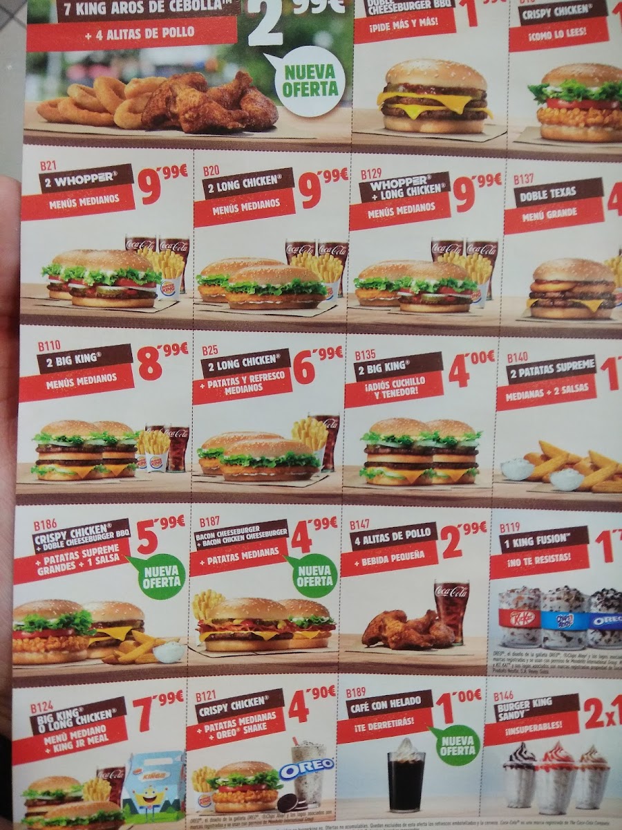 Burger King Photo Menu 2
