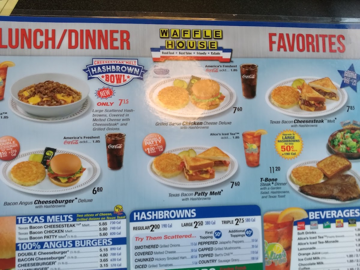Waffle House Photo Menu 2