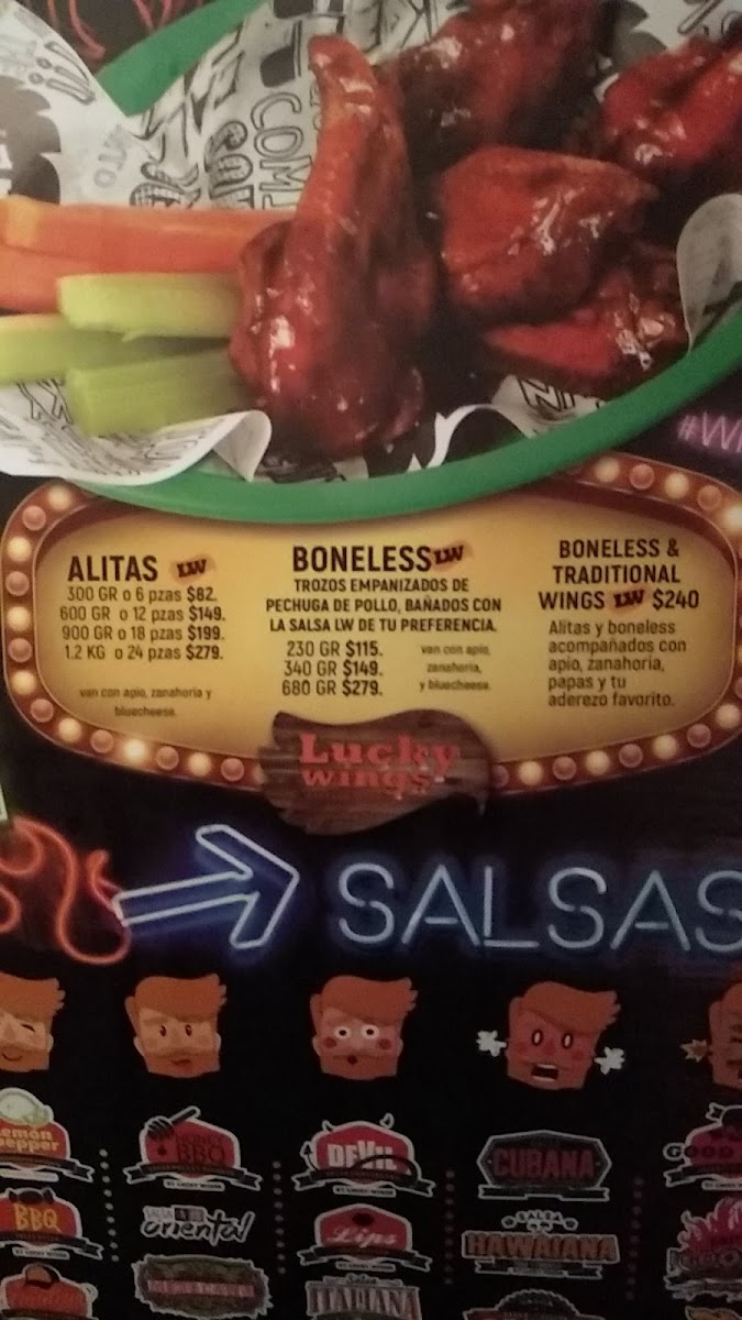 Lucky Wings Queretaro Photo Menu 10