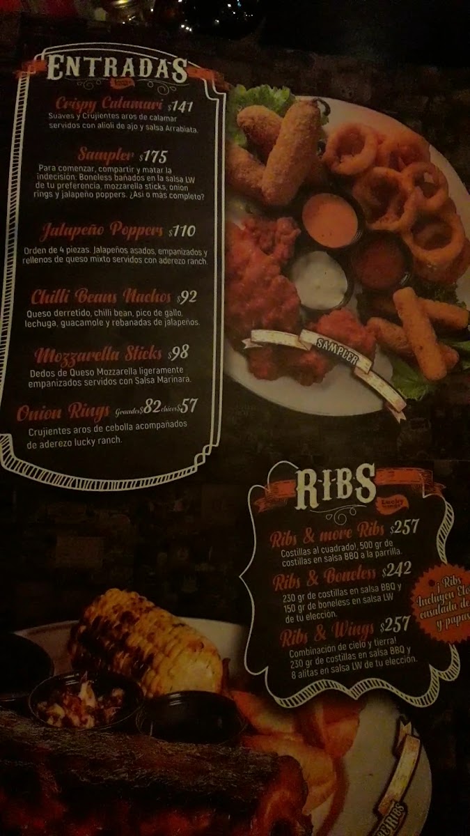 Lucky Wings Queretaro Photo Menu 4