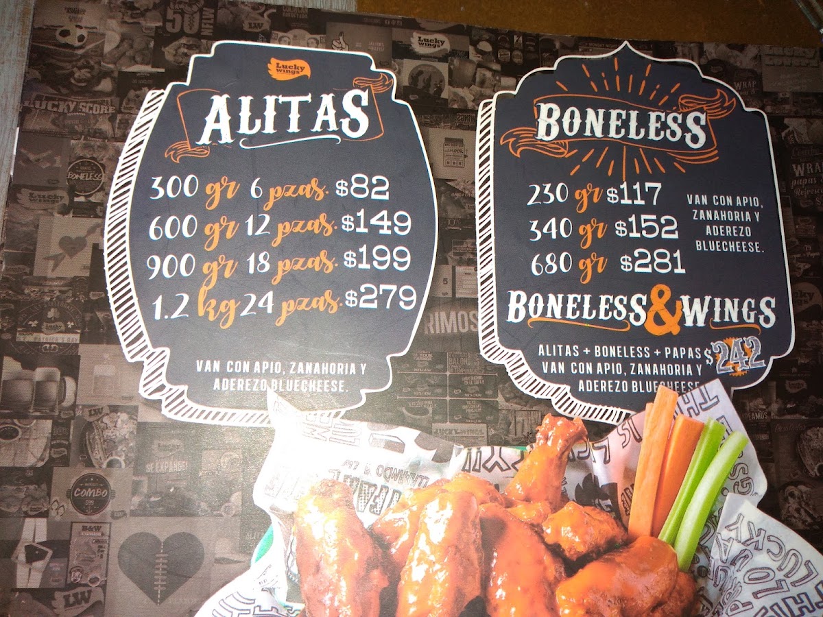 Lucky Wings Queretaro Photo Menu 5