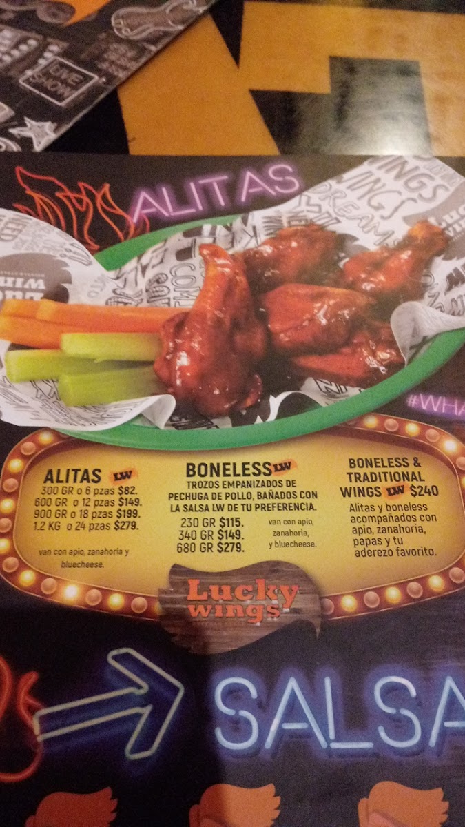 Lucky Wings Queretaro Photo Menu 8