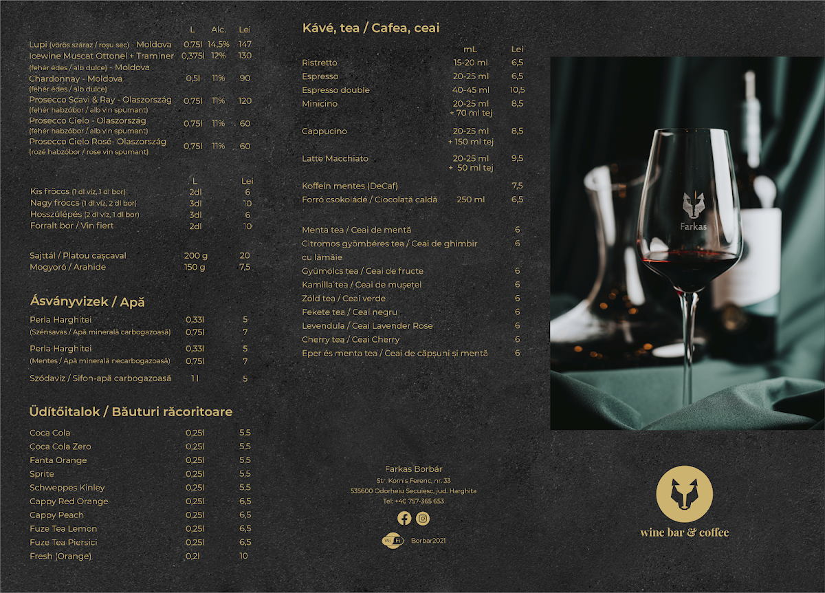 Farkas Wine& Coffee Photo Menu 2