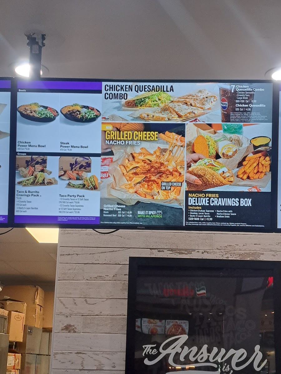 Taco Bell Photo Menu 2