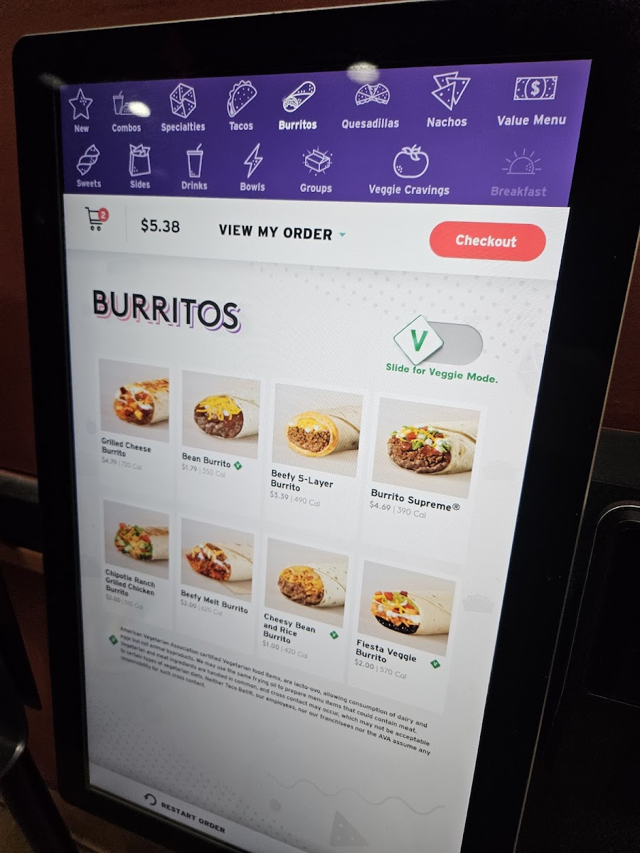 Taco Bell Photo Menu 3