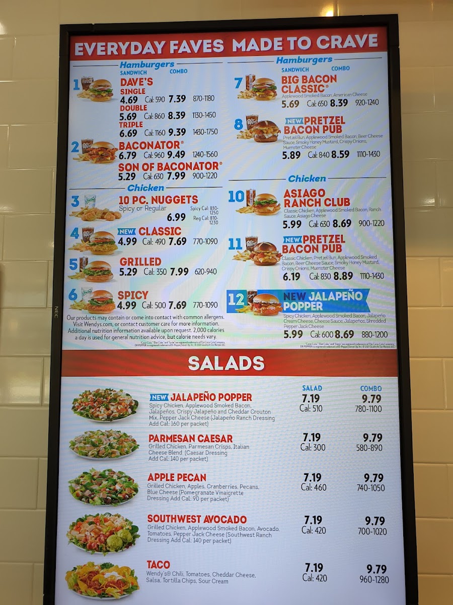 Wendy's Photo Menu 1
