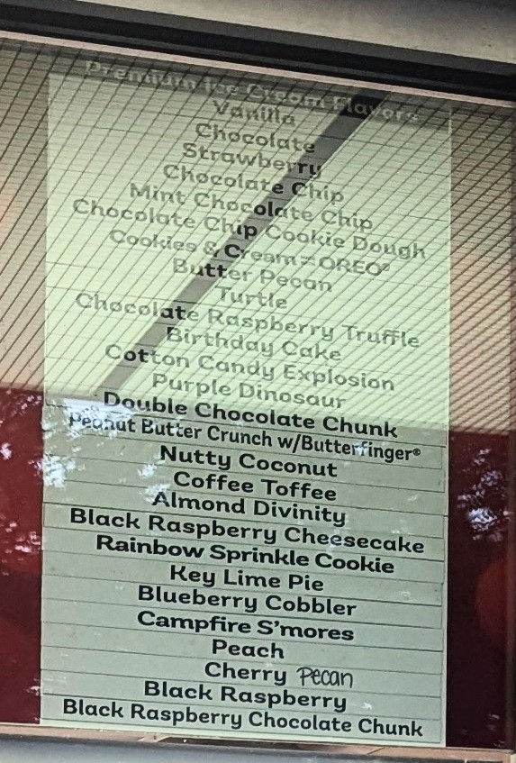 Bruster's Real Ice Cream Photo Menu 2
