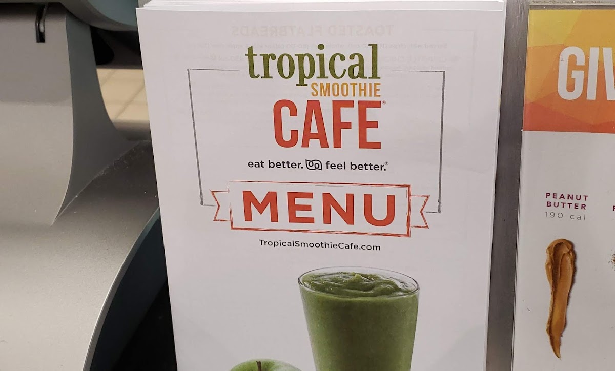 Tropical Smoothie Cafe Photo Menu 2