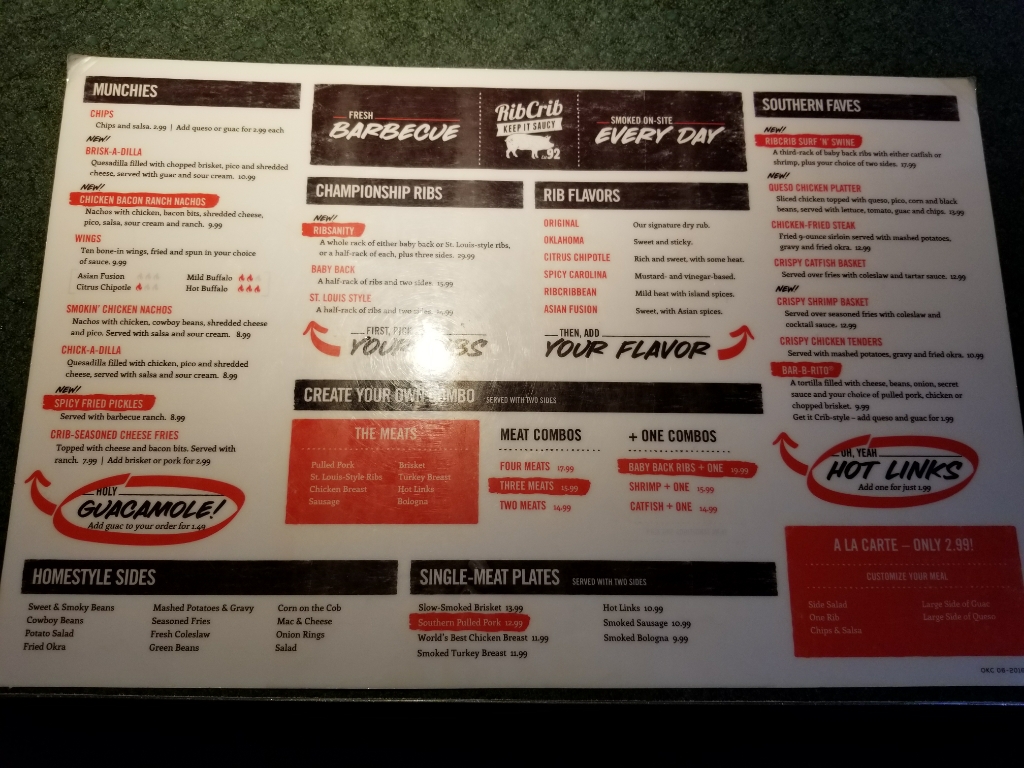 RibCrib BBQ Photo Menu 2