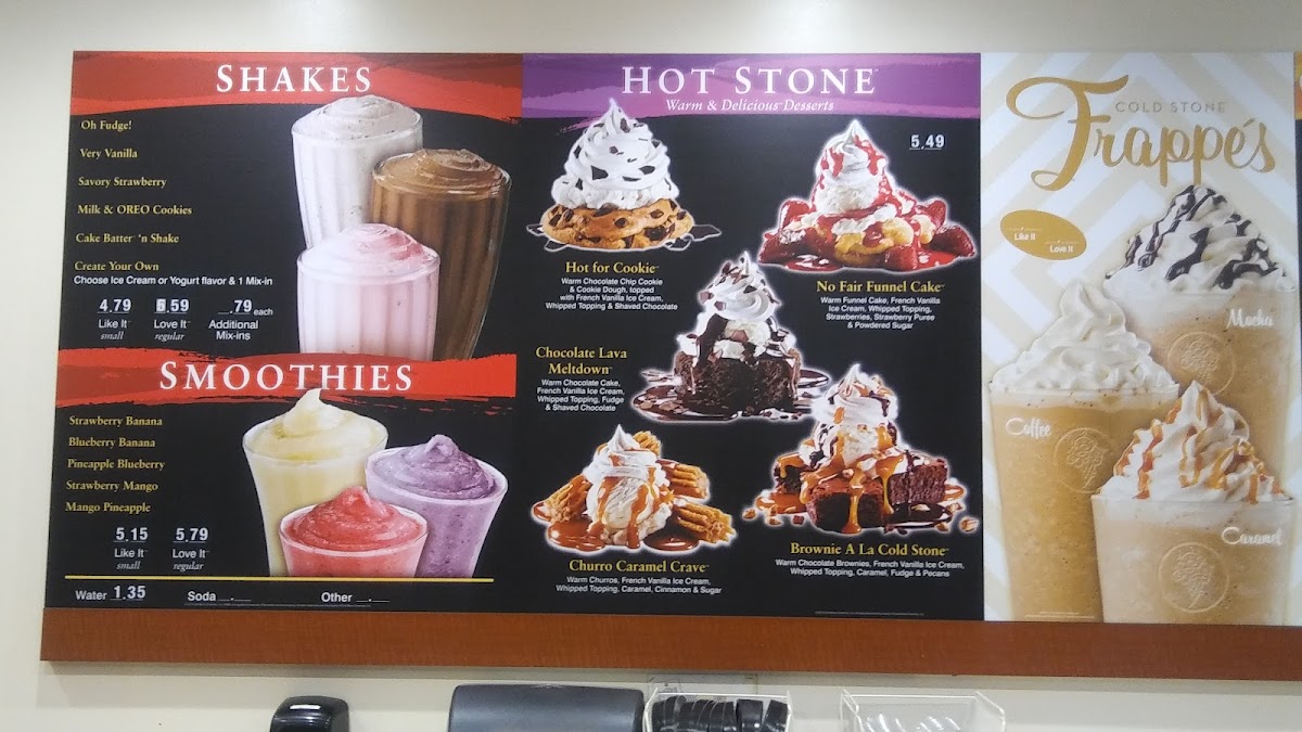 Cold Stone Creamery Photo Menu 5