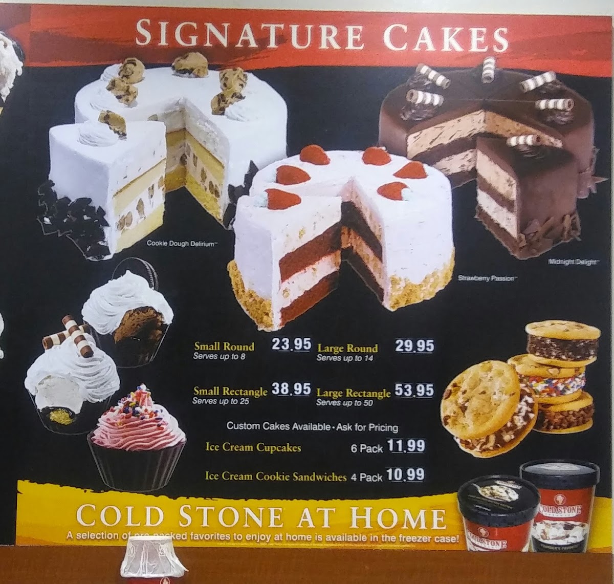 Cold Stone Creamery Photo Menu 6