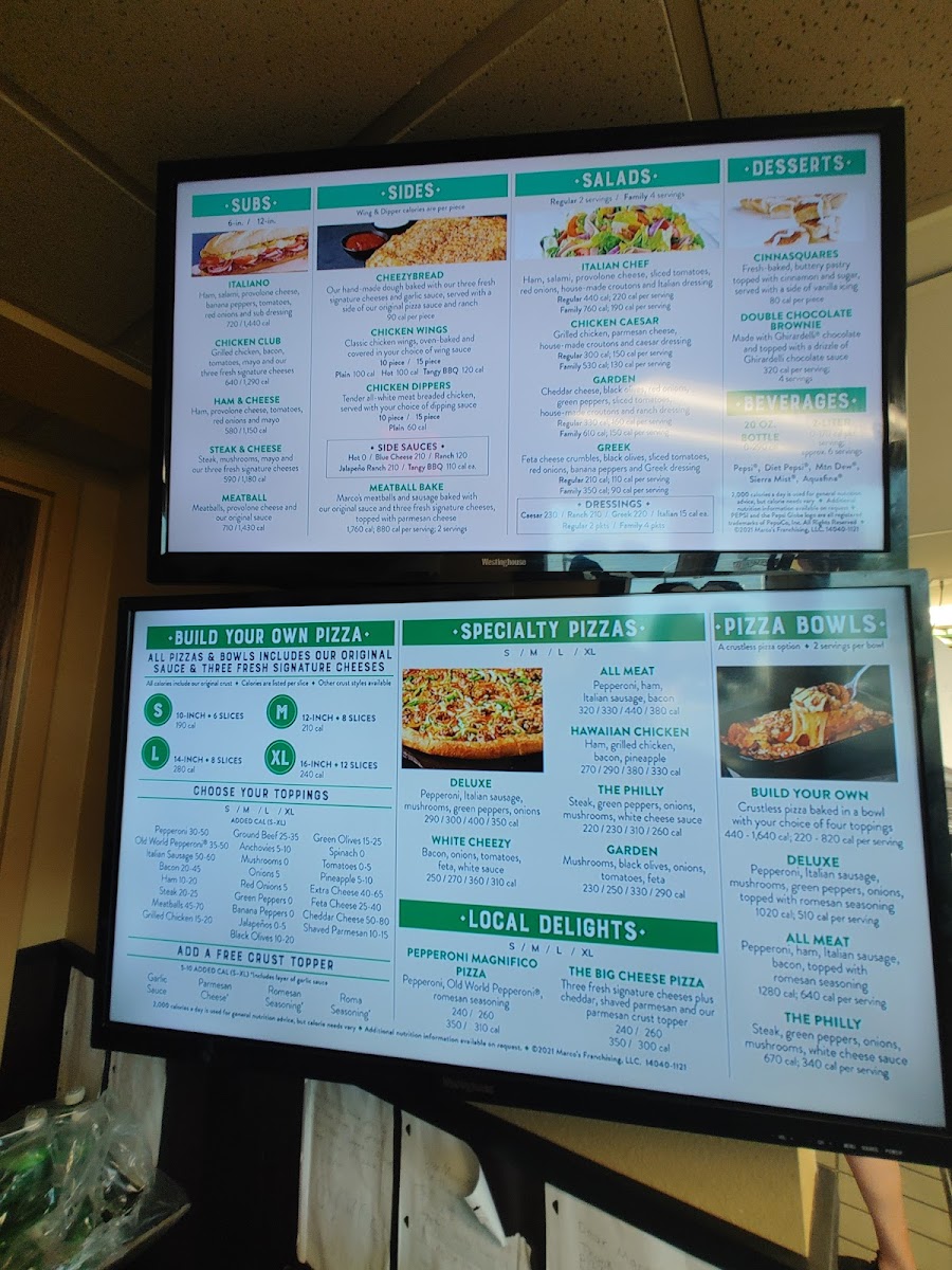 Marco's Pizza Photo Menu 1