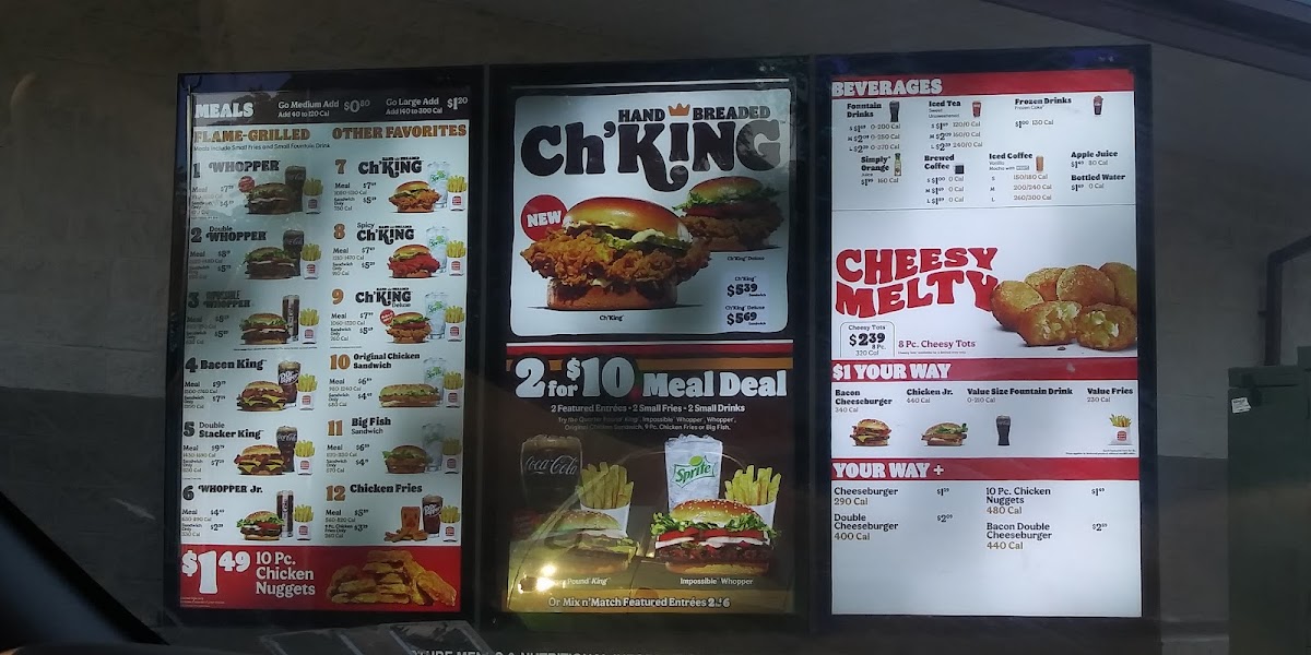 Burger King Photo Menu 3