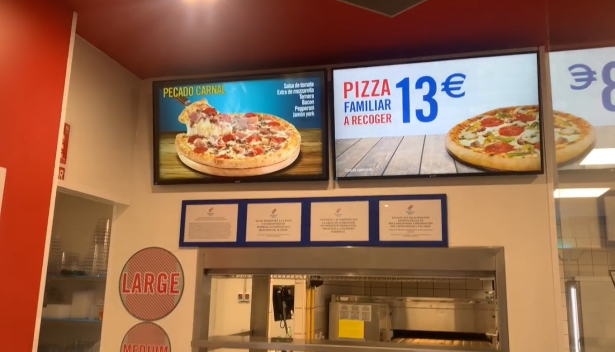Domino's Pizza Photo Menu 1