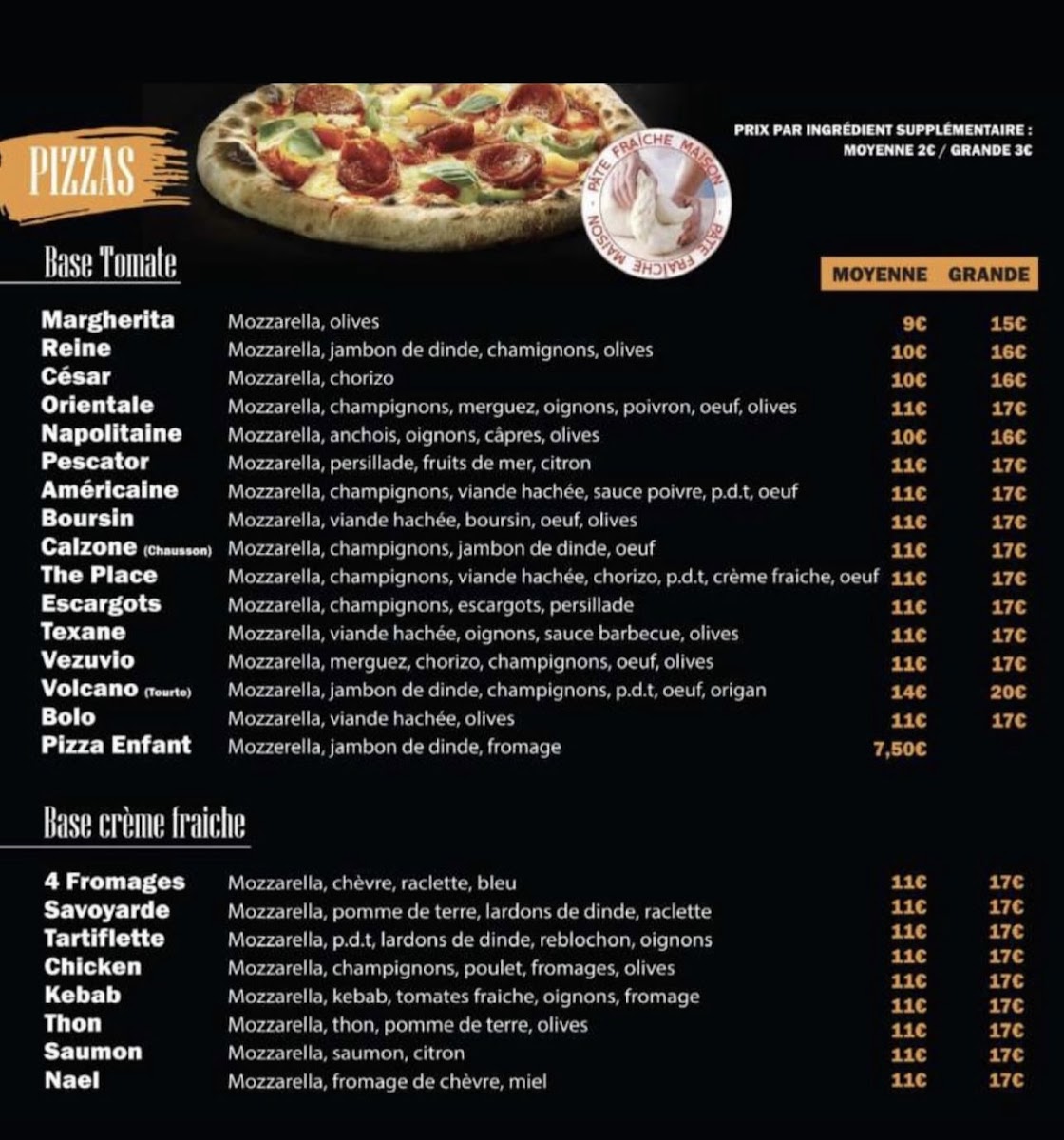 The Place Photo Menu 2