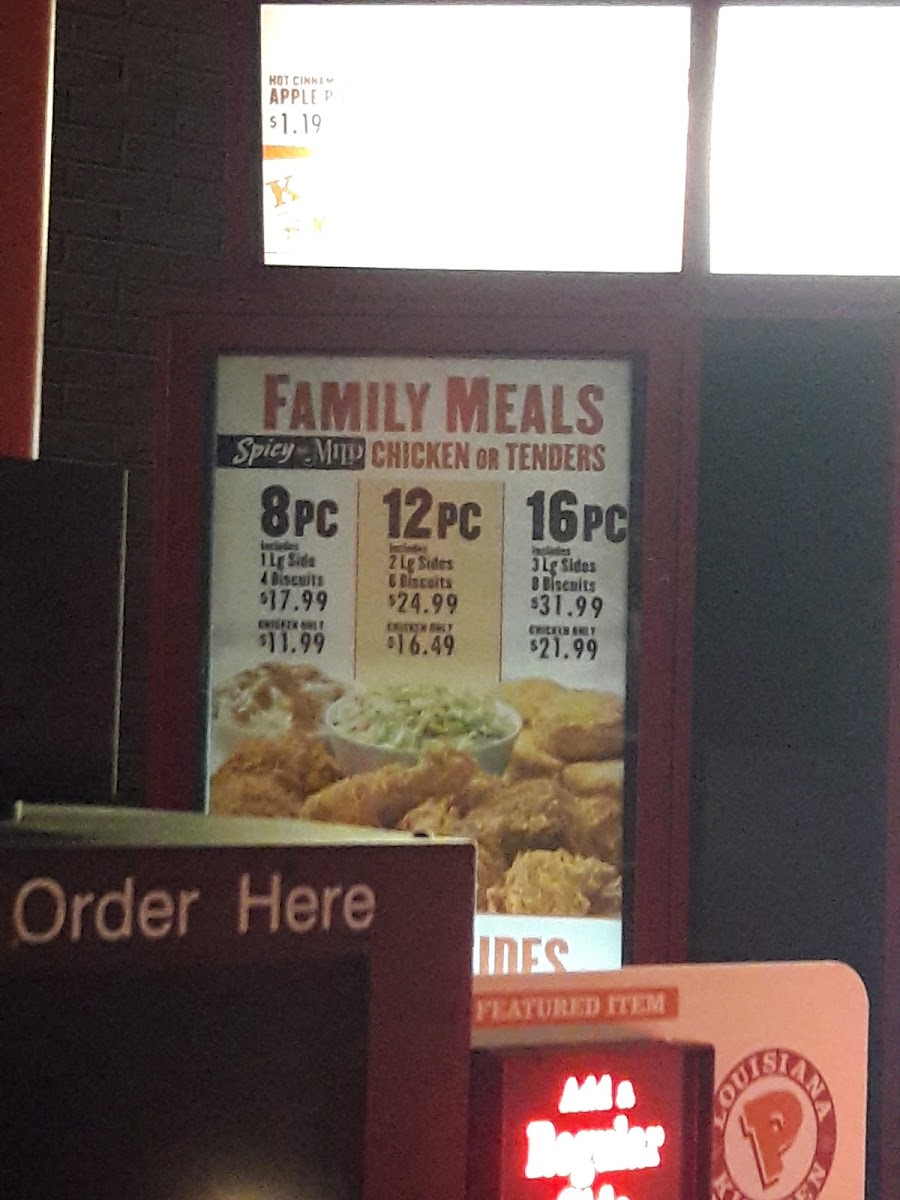 Popeyes Louisiana Kitchen Photo Menu 4