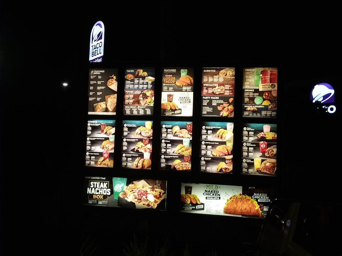 Taco Bell Photo Menu 1