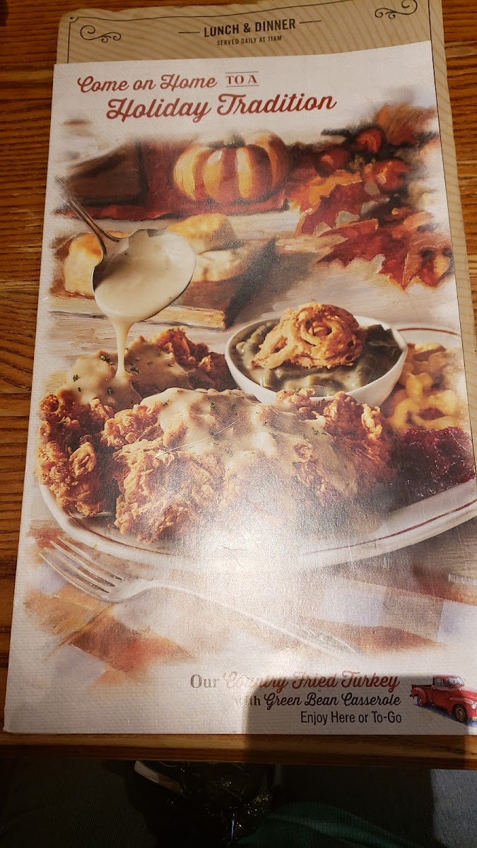 Cracker Barrel Old Country Store Photo Menu 8