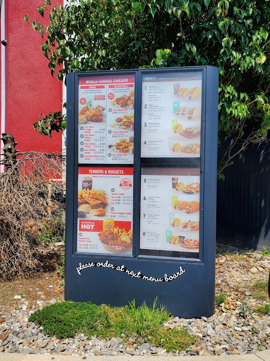 KFC Photo Menu 1