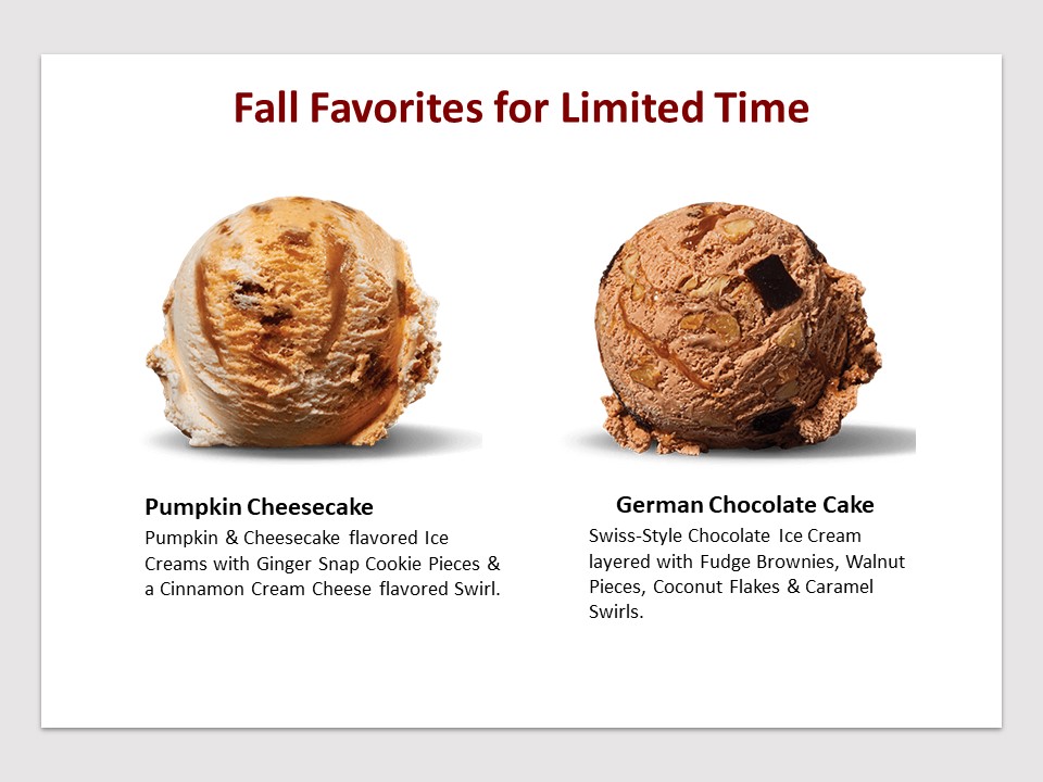 Baskin Robbins Photo Menu 1