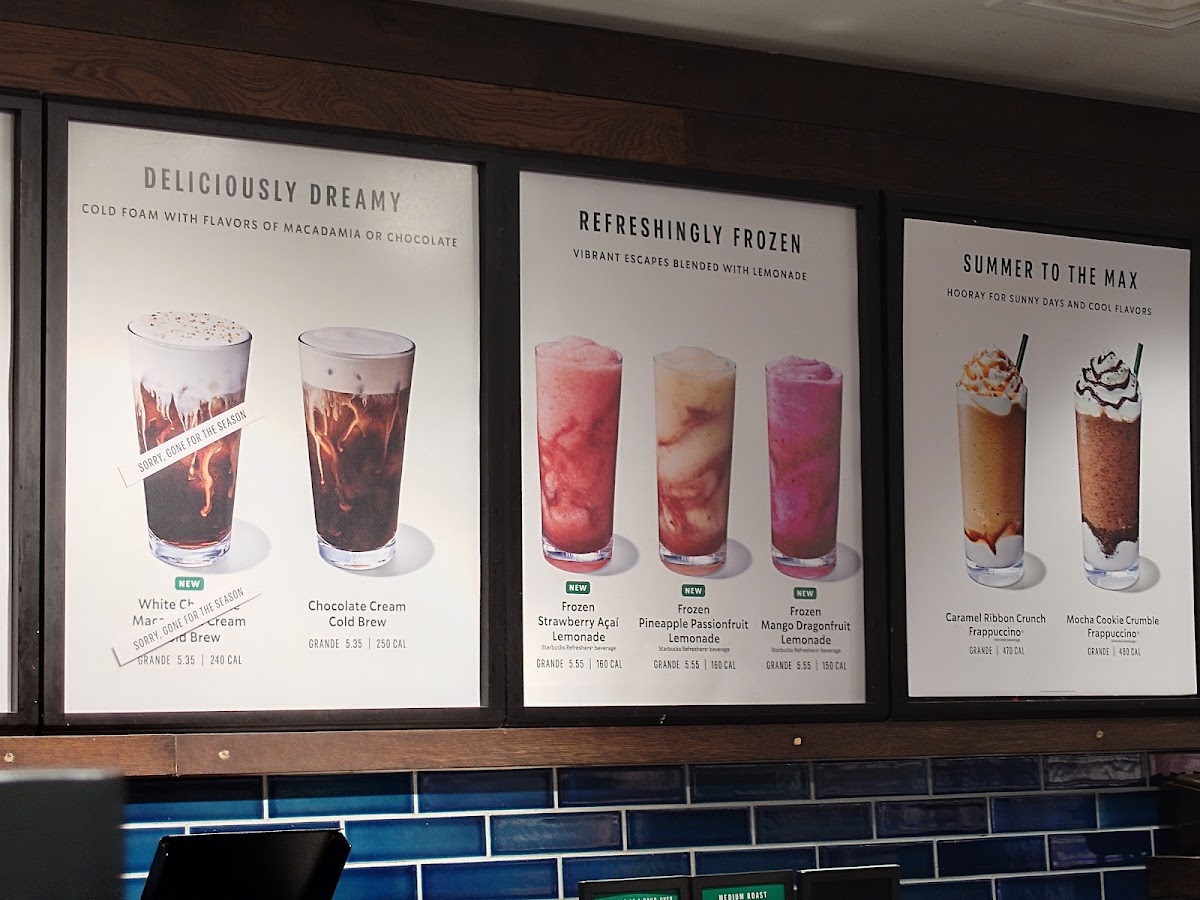 Starbucks Photo Menu 1