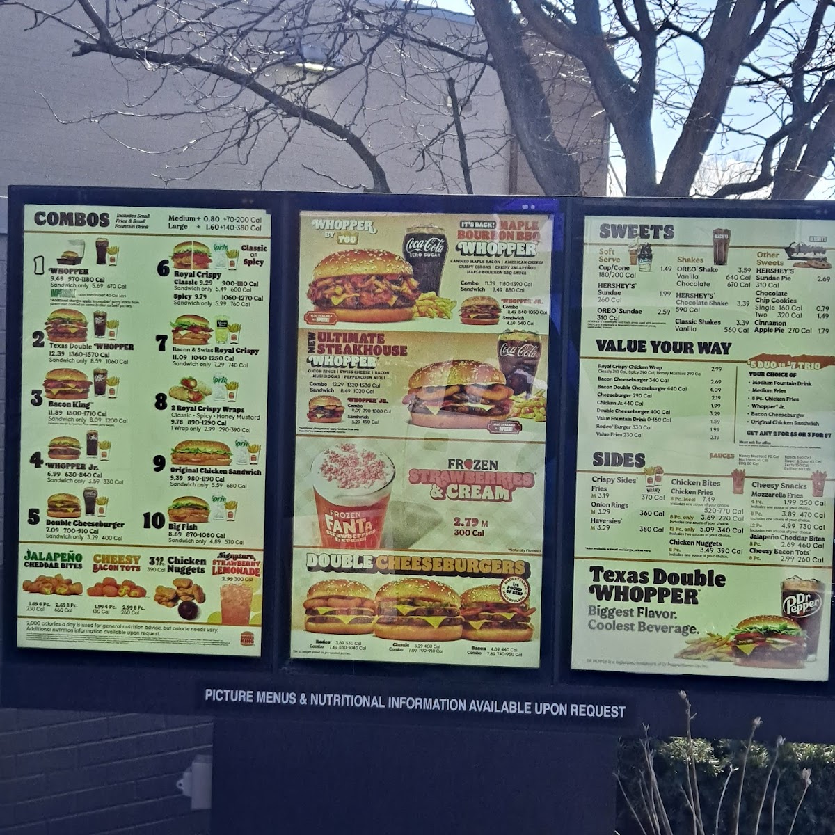 Burger King Photo Menu 1