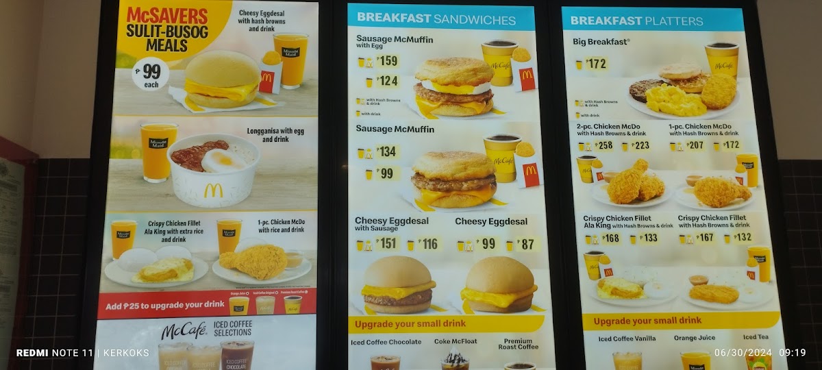 McDonald's Photo Menu 3